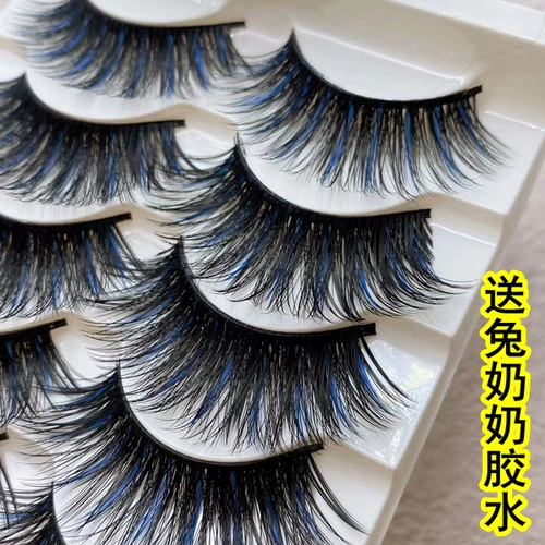 Длинные плотные накладные ресницы, 5 пары