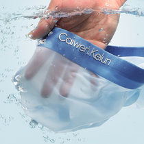 Summer ultra-thin breathable ice silk underwear mens boxer seamless mesh sexy transparent gift box νck ν ck