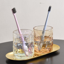 Household mouthwash cup Toothbrush cup Couple creative simple hotel tooth cup set Nordic ins glass washing cup