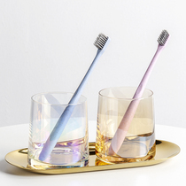 Nordic ins glass washing cup Simple couple gargle cup brushing cup Tooth cylinder Household hotel toothbrush cup