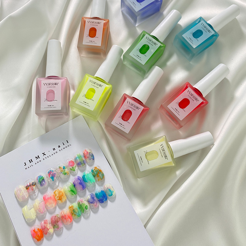 Nail Art Macaron Gradient Liquid, Trendy New Dopamine Water Dye Liquid, Gradient Marble Pattern Nail Watercolor Nail Art Macaron Gradient Liquid, Trendy New Dopamine Water Dye Liquid, Gradient Marble Pattern Nail Watercolor