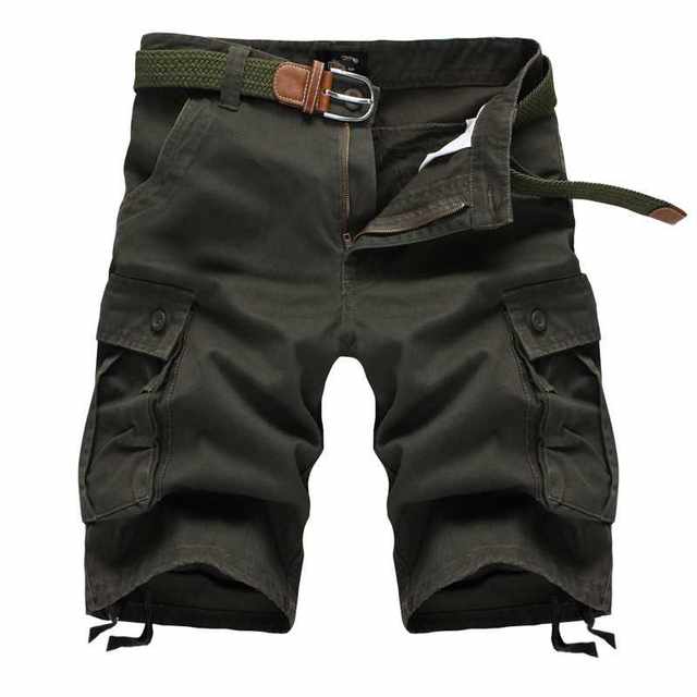 2022SummerMen'sBaggyMultiPocketMilitaryCargoShortsM