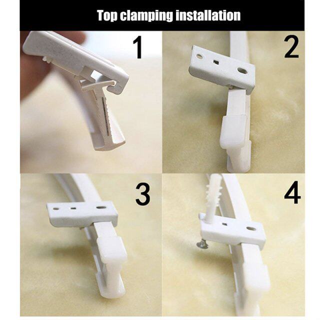 8MeterTopClampingCurtainPoleKitFlexibleCuttableBend