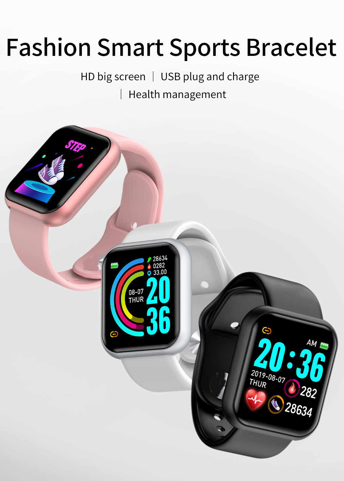 Держатель для очков нос 2pcs d20 smart watch men women digital watches bluetooth spo OTHER