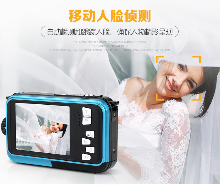 Chính hãng 24 triệu pixel màn hình kép tự động chống nước máy ảnh kỹ thuật số HD mini dive camera thể thao DV - Máy ảnh kĩ thuật số máy ảnh cơ canon