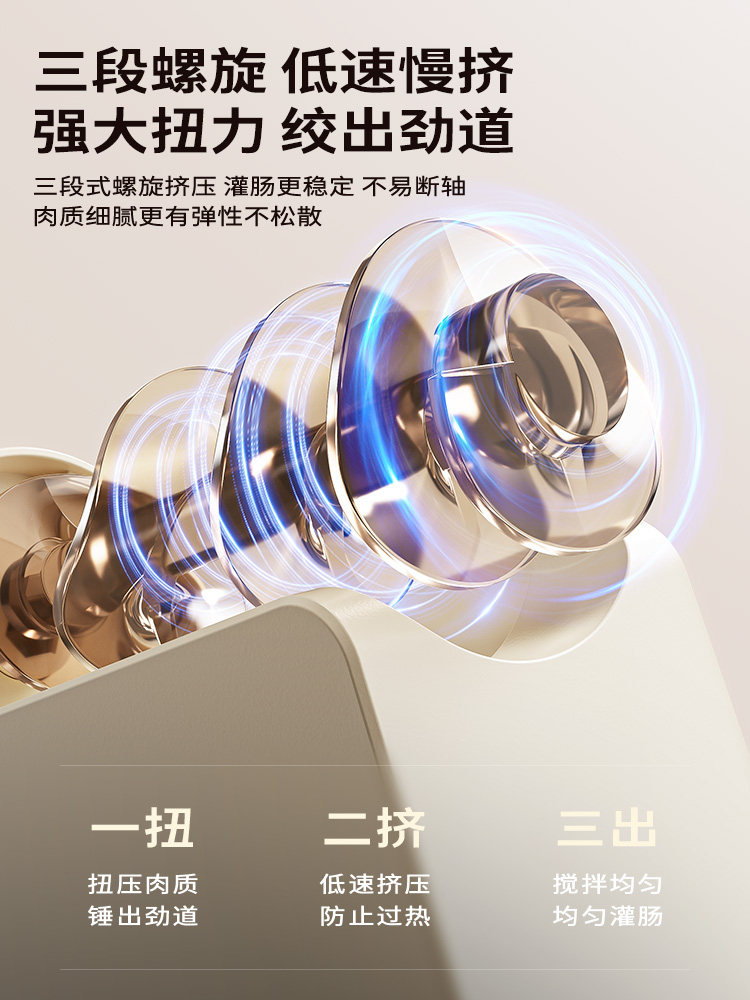 Fully Automatic Electric Sausage Stuffer, Home Sausage Making Machine, Sausage Casing Tool for Making Cured Sausages