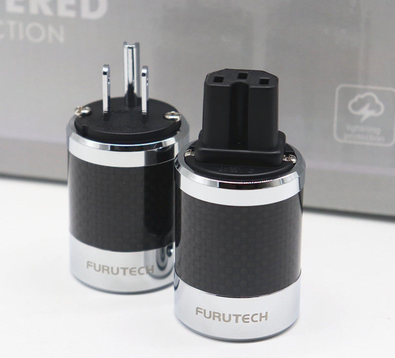 Carbon Fiber Monocrystalline Copper Plating Power Plug Audio Plug Tail Plug