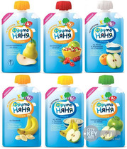 Russian fruit babysitter Baby Fruits Mud 4 to June Baby coveting fruit suction mud multiple fruits