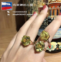 Russian 585 Zijin Inlaid Color Changing Stone Sultan Stone Purple Gold Ring Natural Color Color Gem Ring Various models