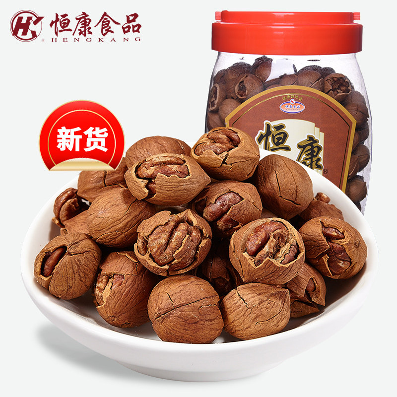 (New 2021) Hengkang Food Cream Flavor Hand Peeled Pecan 680g Barreled Specialty Nuts Fried Goods