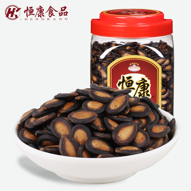 Hengkang Food Liquorice Taste Siguazi 1000g Barrels Of Loaded Black Melon Seeds Casual Snack Nuts Fried Wholesale Canned