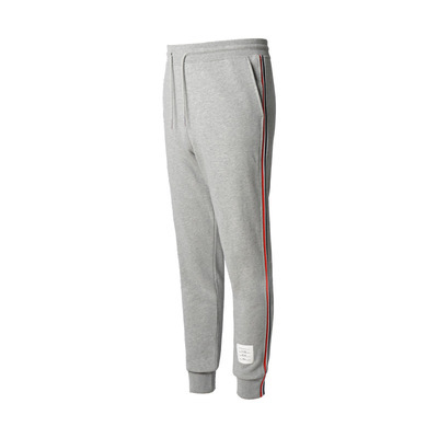 Official Genuine Tb Trendy Brand Single-Sided Webbing Fashion Sweatpants Spring and Autumn Thom Loose Stylish Jogger Asymmetrical Long Pants