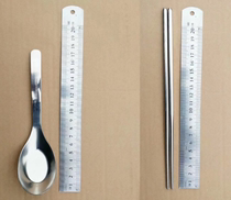 Military stainless steel chopsticks spoon tableware