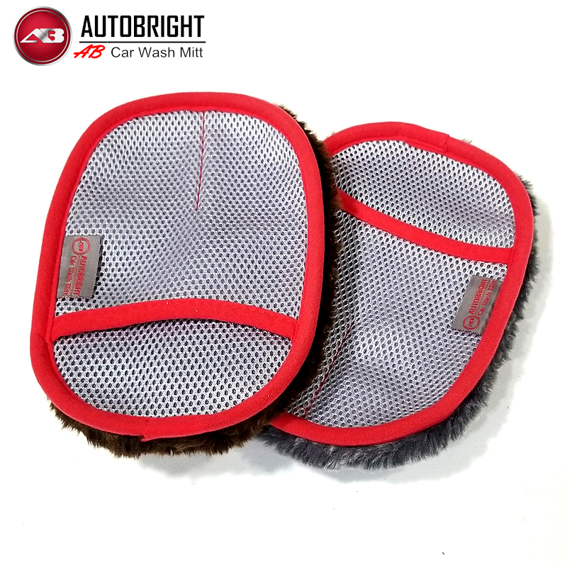 AUTOBRIGHT car wash gloves Special car wash car wash bear paw sponge Deerskin cleaning cashmere gloves