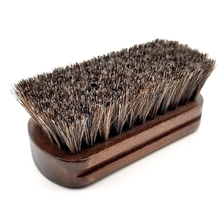 Car leather brush seat leather cleaning brush solid wood soft brush horse hair brush bristle shoe brush leather shoe care