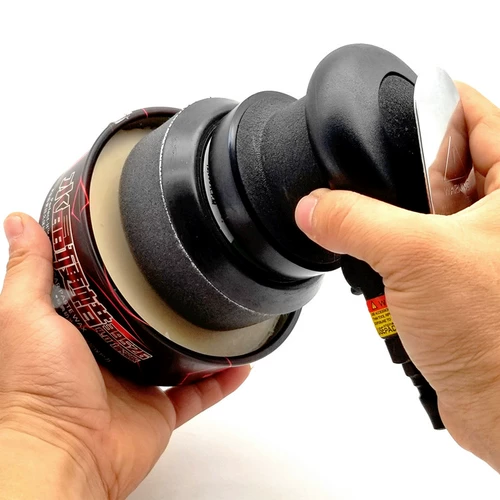 Автомобильная воздушная мотоциклетная восковая машина 4 -дюймовая восковая губка сплошной восковой пластины сама -стабильный зеркал мелкая губка