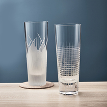 NUDE NUDE Turkey imported crystal glass hand-carved fruit juice cup drink cup beer glass