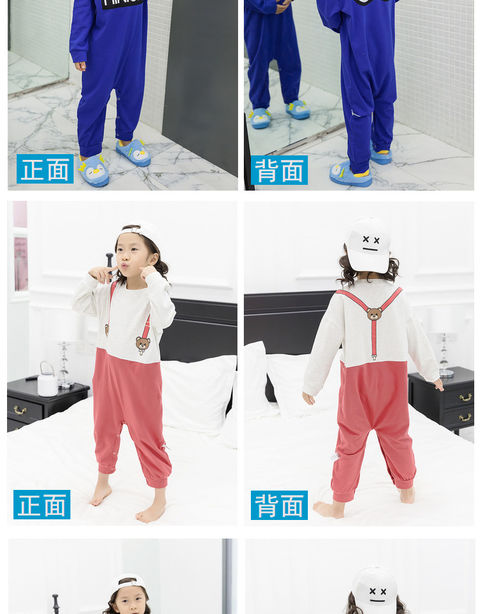 Bộ đồ liền thân cho bé mùa hè dài tay mỏng phần 3 tuổi Bộ đồ ngủ bé gái 2 bé trai 1 bé lớn 4 bé trai 6 mùa xuân và mùa thu 5 body dài tay cho bé gái