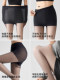 Black Silk Stockings for Women, Autumn and Winter Style, Warm, Fleece-Lined, Thickened, Bare-Leg Effect, Sheer, Skin-Like, Pantyhose with Fake Translucent Appearance