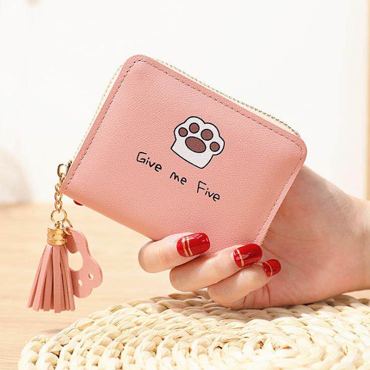 Wallet female 2019 new fashion short exquisite simple personality wild creative cute student zipper small wallet