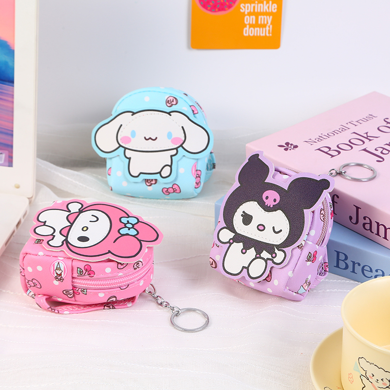 Coin Purse for Girls, High-Looking Mini Bag, Cute Pendant, Keychain, Earphone, Key, Card Storage Wallet