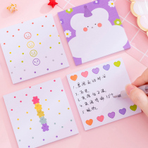 Student girls heart convenience post N-time post-pins Elegant Wind Cute Cartoon Loving Candy Bear can tear and sign this