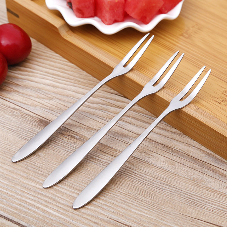 304 Stainless Steel Fruit Fork Suit Creative Cute Fruit Sign Small Number Meal Fork Sweet Pitchfork Candy Fork Mooncake Fork