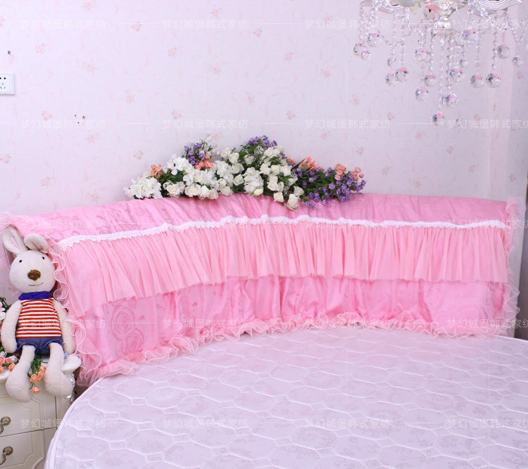 round bed round bed headboard headboard headboard headboard soft bag jacquard tribute satin pink customizable