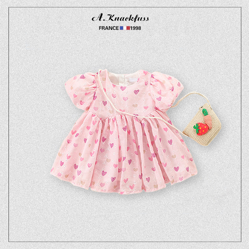 Western-style baby girl tutu skirt fashion A Knackfuss children's summer dress girls dress cute princess dress