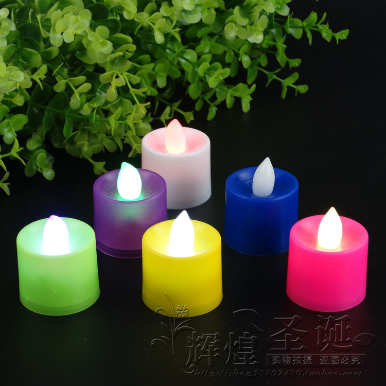 LED Candle Lamp Electronic Courted Wedding Luminous Candle Christmas Wedding Lights WHITE CREATIVE BIRTHDAY PROPS