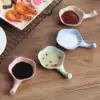 Wheat straw Japanese small plate Creative personality seasoning dish Vinegar dish Soy sauce dish Bone dish side dish dish household 4