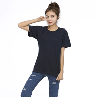 С круглым воротником, черный