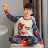 Детская тонкая летняя пижама для мальчиков, шелковый лонгслив, детский комплект