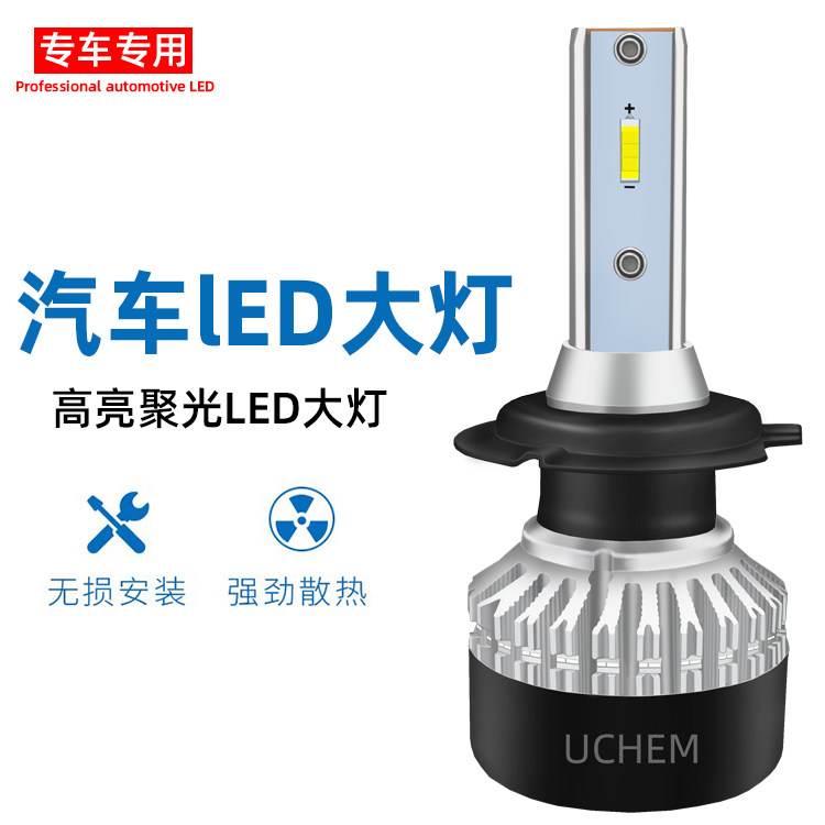 Car led headlights, headlights, super bright headlights, H7H1H11HB3, car lights, near and high