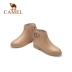 Camel 2020 mới mùa đông cộng với nhung phụ nữ bốt da bằng phẳng Martin bốt Martin gót dày của Anh tất cả các kết hợp bốt ngắn - Kính đeo mắt kính Kính đeo mắt kính