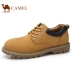 CAMEL lạc đà giày nam ngoài trời Mùa đông châu Âu và Mỹ giản dị để giúp giày lớn da ngoài dụng cụ giày ngoài trời giày sneaker nam trắng Giày thấp