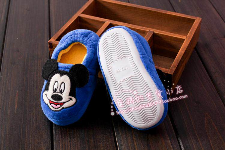 Pantoufles enfants en suède pour hiver - semelle plastique - Ref 1005039 Image 27