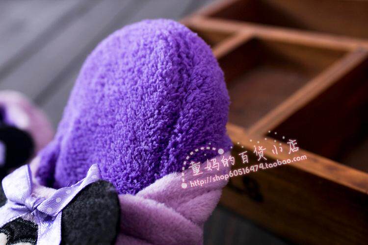 Pantoufles enfants en suède pour hiver - semelle plastique - Ref 1005039 Image 31