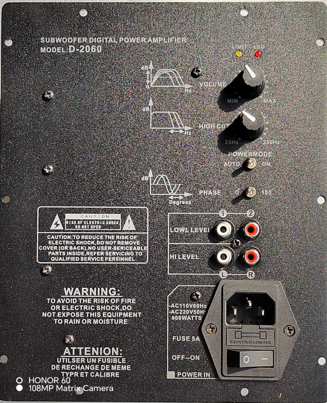 Yishengyuan 200W300Wd Digital Power Amplifier Subwoofer Board