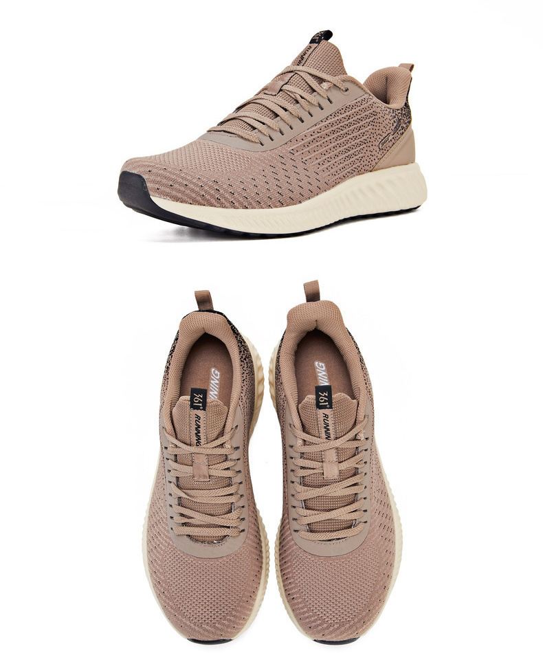361 giày nam sneakers mùa hè chính thức xác thực giày chạy bộ đan hấp thụ sốc giày nhẹ giày nam chạy - Giày chạy bộ giày nữ sneaker