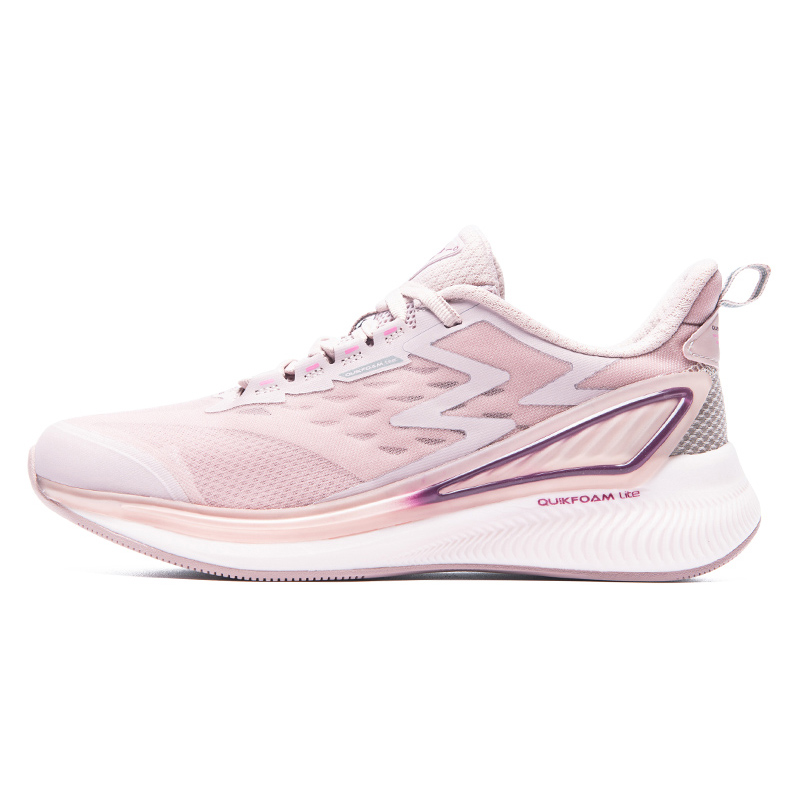 Plastic Powder / RaspberryNight shadow   361 Women's Shoes gym shoes 2021 spring new pattern Mesh surface Night running shoes female soft sole shock absorption wear-resisting Running shoes