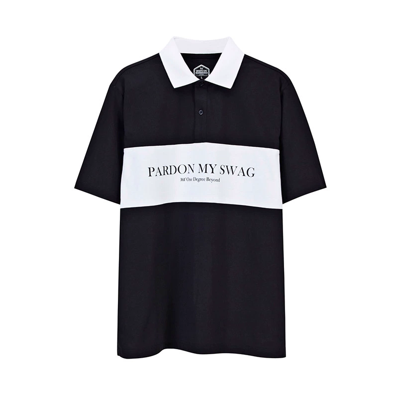 361 áo thể thao nam tay ngắn 2019 màu tương phản mới thoáng khí áo polo 361 độ lỏng áo thun cotton nam - Áo polo thể thao