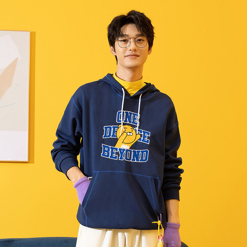 KAKAO joint 361 sweatpants thick cotton T connected hat 2022 spring autumn new oversize male and female identical casual blouses