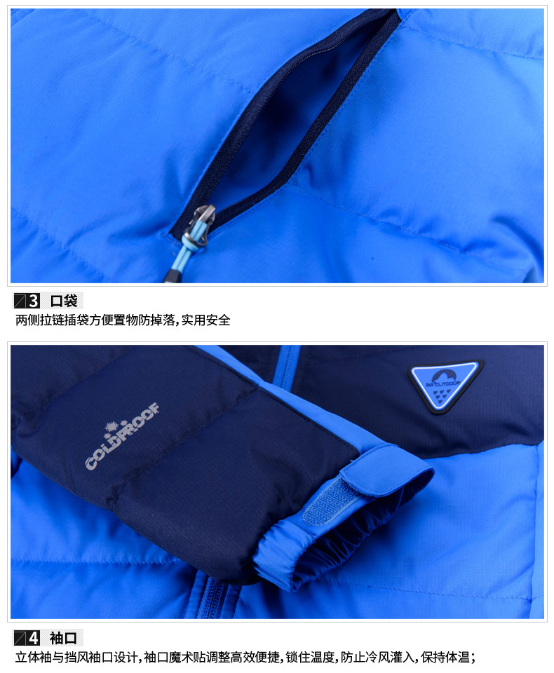 361 độ của phụ nữ xuống áo khoác đích thực mùa đông mới áo khoác cotton dày 561643207 nam 551643207 - Thể thao xuống áo khoác mẫu áo phao nam đẹp 2020
