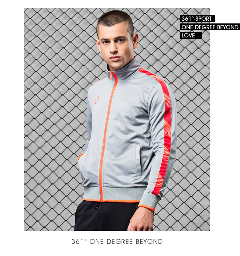 361 độ đích thực 2016 mùa thu nam mới mở áo len 551637601 - Thể thao lông cừu / jumper áo nỉ lót lông cừu uniqlo nam