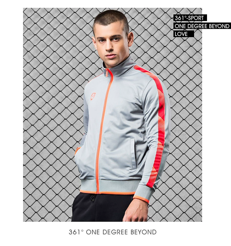 361 độ đích thực 2016 mùa thu nam mới mở áo len 551637601 - Thể thao lông cừu / jumper áo thu đông nữ rẻ đẹp