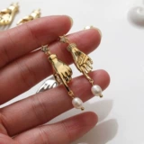 Подвеска, серьги, ожерелье, аксессуары, 14 карат, золотой цвет, DIY