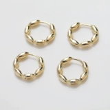 Глянцевые серьги, аксессуары, 14 карат, золотой цвет, DIY