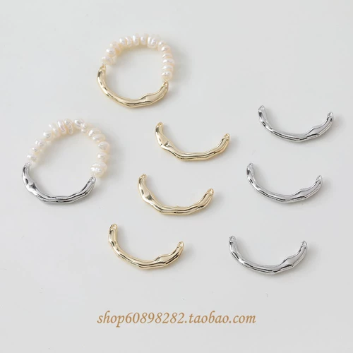 Браслет из бисера ручной работы, кольцо из жемчуга, аксессуары, 14 карат, золотой цвет