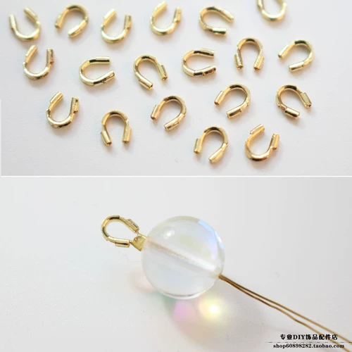 Полициновые медные покрытие 18 тыс. Сумка золотая подкова пряжка u -форма защитная линия